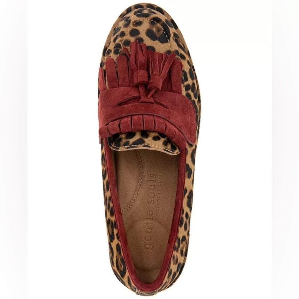 Gentle Souls Leopard and Red Loafers size 6 - Picture 3 of 16